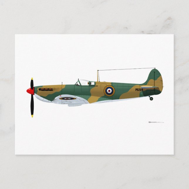 Supermarine Spitfire Postkarte (Vorderseite)