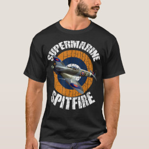 Supermarine Spitfire RAF Warbird Military WW2 Luft T-Shirt