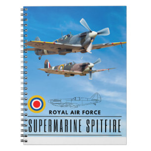 SUPERMARINE SPITFIRE - ROYAL AIR SQUADRON NOTIZBLOCK