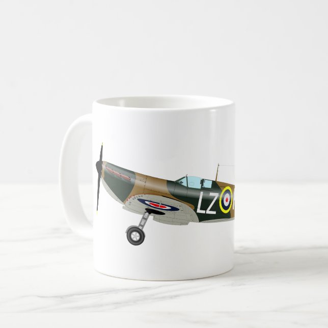 SUPERMARINE SPITFIRE TASSE (Vorderseite Links)