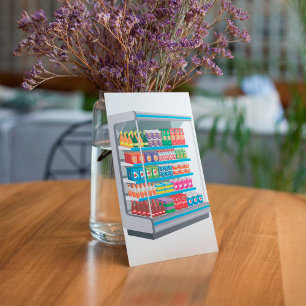 Supermarket Dairy Kühlschrank Einladung