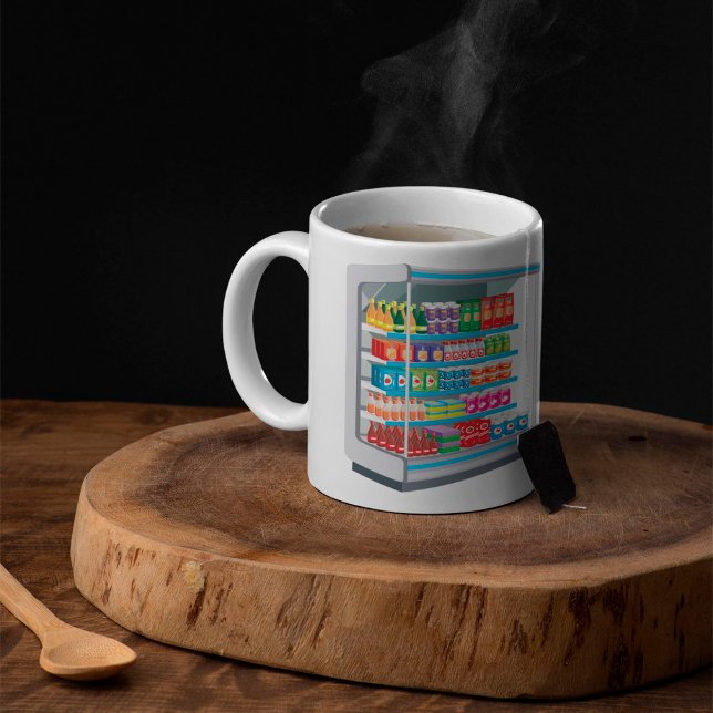 Supermarket Dairy Kühlschrank Kaffeetasse (Von Creator hochgeladen)