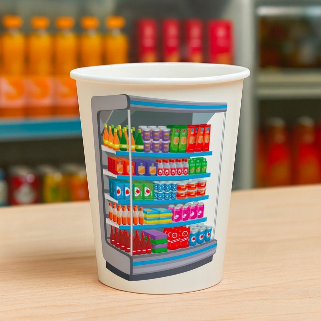 Supermarket Dairy Kühlschrank Pappbecher (Von Creator hochgeladen)