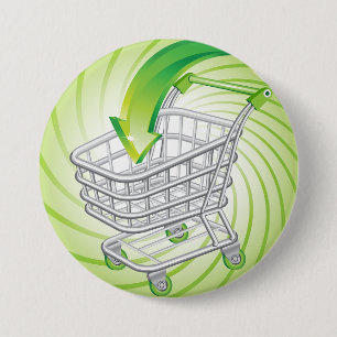 Supermarkt-Einkaufswagen Button