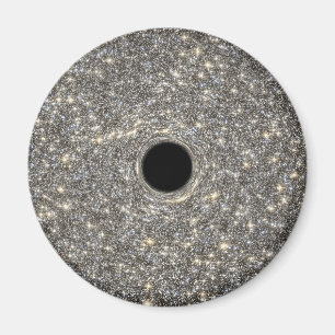 Supermassives schwarzes Loch in der Mitte einer Ga Magnet