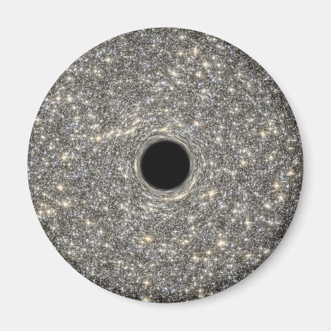 Supermassives schwarzes Loch in der Mitte einer Ga Magnet (Vorne)