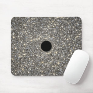 Supermassives schwarzes Loch in der Mitte einer Ga Mousepad