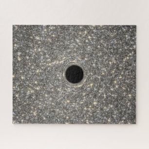 Supermassives schwarzes Loch in der Mitte einer Ga Puzzle