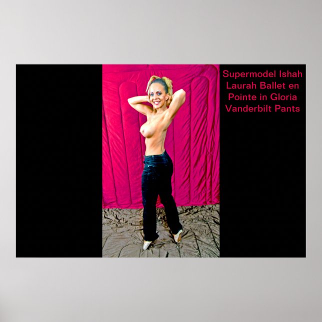 Supermodel Ishah Laurah in Gloria Vanderbilt Pants Poster (Vorne)