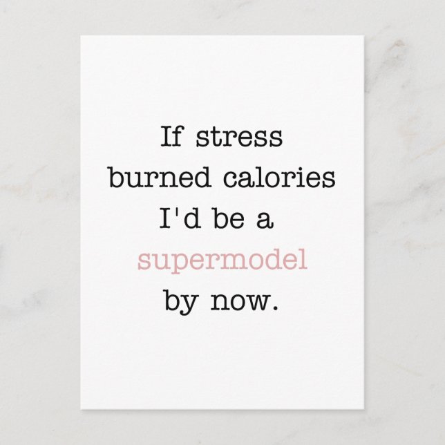 Supermodel Postkarte (Vorderseite)