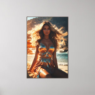 Supermodel Stretched Canvas Print Leinwanddruck
