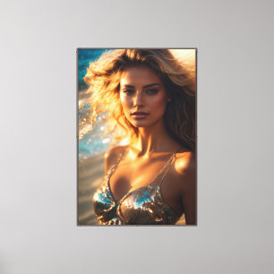 Supermodel Stretched Canvas Print Leinwanddruck
