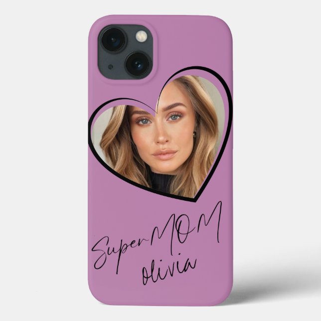 SuperMOM Foto Elegant Modernes Rosa Case-Mate iPhone Hülle (Rückseite)