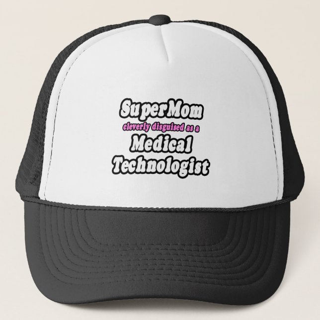SuperMom.. Medizintechniker Truckerkappe (Vorderseite)