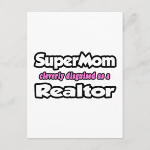 SuperMom.. Realtor Postkarte