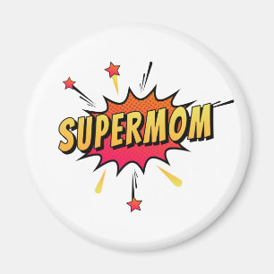 Supermom Retro Comic Pop Art   Magnet