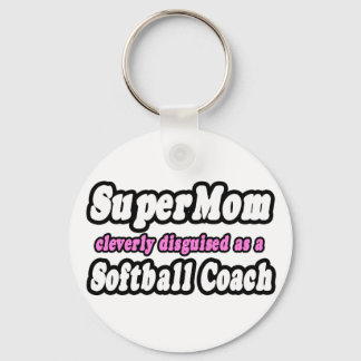 SuperMom...Softball Coach Schlüsselanhänger