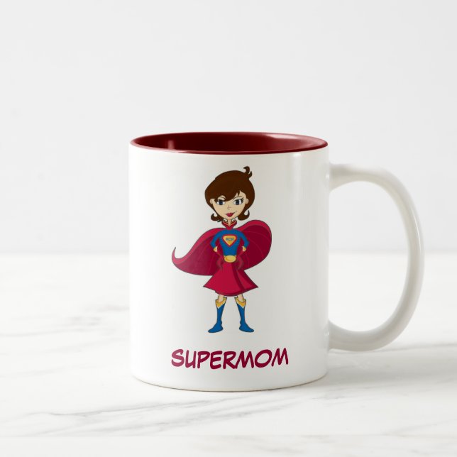 SUPERMOM ZWEIFARBIGE TASSE (Rechts)