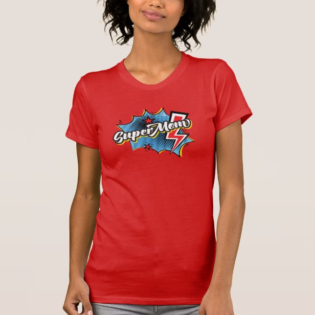SuperMomsuperhero-Comicart Geschenk-T - Shirt im (Vorderseite)