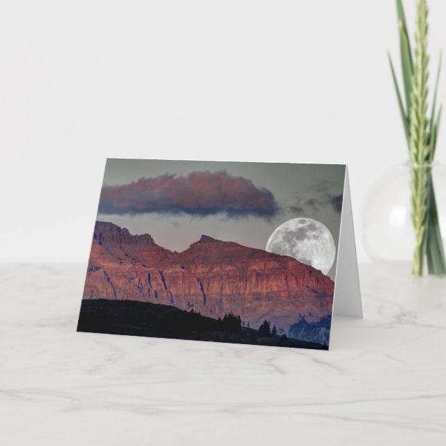 Supermond-Anmerkungs-Karte Karte (Vorderseite)