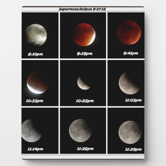 Supermond & Eclipse Fotoplatte (Vorderseite)