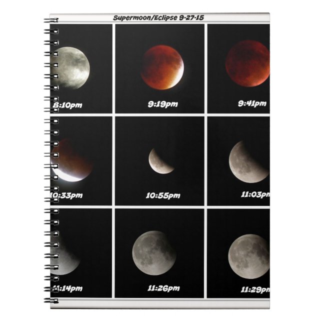 Supermond & Eclipse Notizblock (Vorderseite)