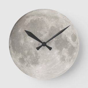 Supermond Runde Wanduhr