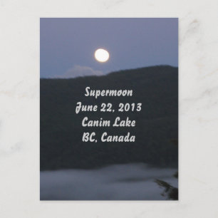 Supermoon 2013 Postkarte
