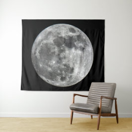 Supermoon Mond-Wand-Tapisserie Wandteppich