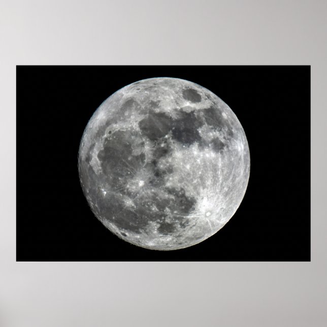 Supermoon Moon Poster (Vorne)