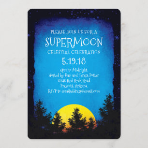 Supermoon-Party Einladung