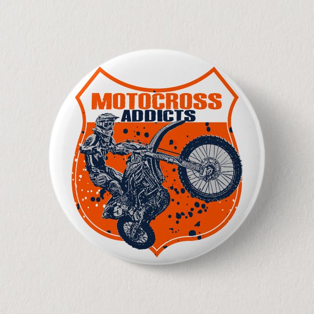 Supermoto-Süchtige Button (Vorderseite)