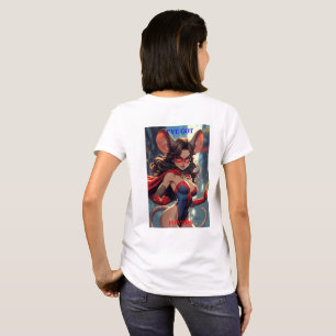 SuperMouse Frau bekam weiße Frauen-T-Shirts bk T-Shirt