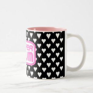 SUPERMUM MIT DER LIEBE-TASSE ZWEIFARBIGE TASSE