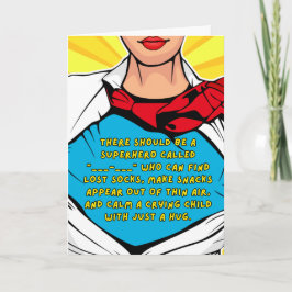 Supermutter - Funny & Interactive Mother Day Card Karte