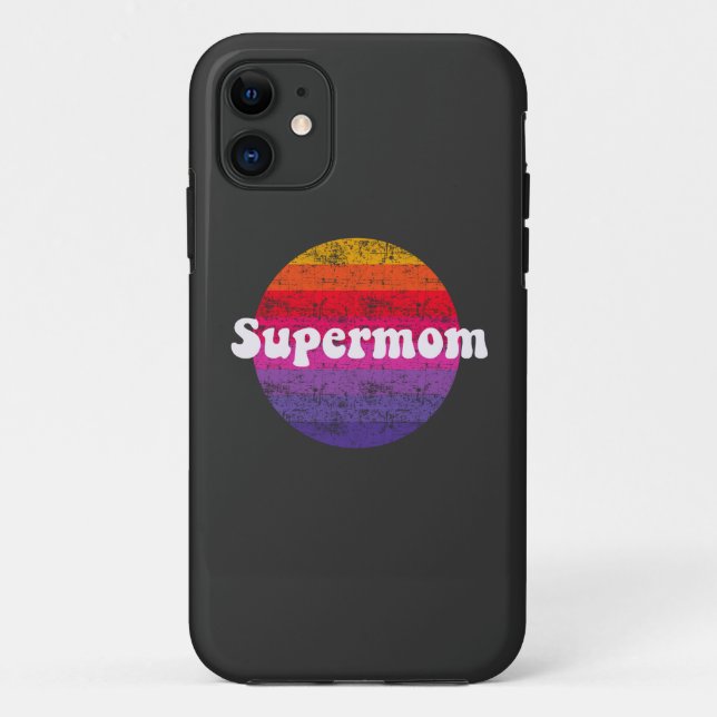 Supermutter für beste Mutter Case-Mate iPhone Hülle (Rückseite)