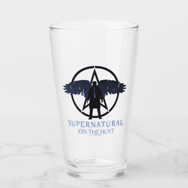 Supernatural Castiel Falling Stars Grafik Glas (Vorderseite)