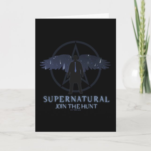 Supernatural Castiel Falling Stars Grafik Karte (Vorderseite)