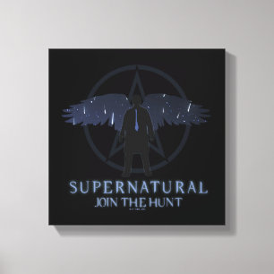 Supernatural Castiel Falling Stars Grafik Leinwanddruck