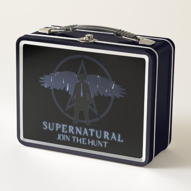 Supernatural Castiel Falling Stars Grafik Metall Brotdose (Vorderseite)