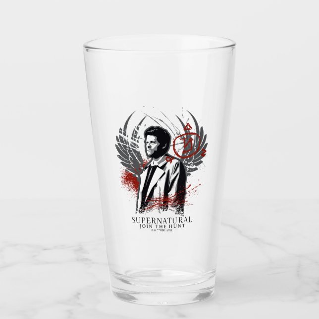 Supernatural Castiel Graffiti Graphic Glas (Vorderseite)