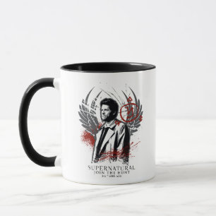 Supernatural Castiel Graffiti Graphic Tasse