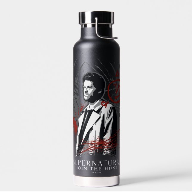 Supernatural Castiel Graffiti Graphic Trinkflasche (Links)