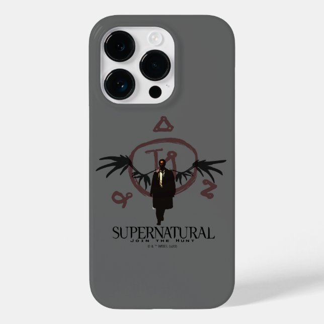 Supernatural Castiel Illustration Case-Mate iPhone Hülle (Rückseite)