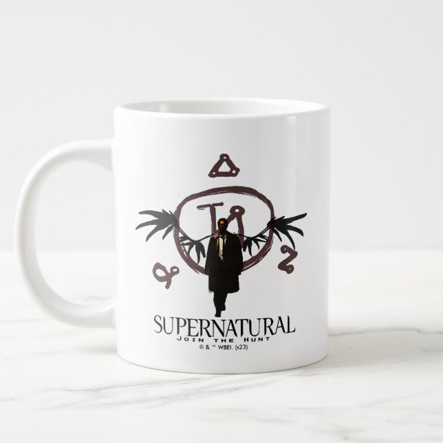 Supernatural Castiel Illustration Jumbo-Tasse (Links)