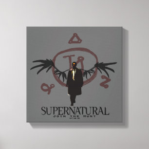 Supernatural Castiel Illustration Leinwanddruck
