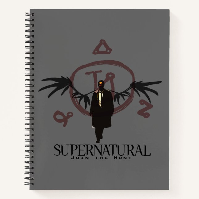 Supernatural Castiel Illustration Notizbuch (Vorderseite)