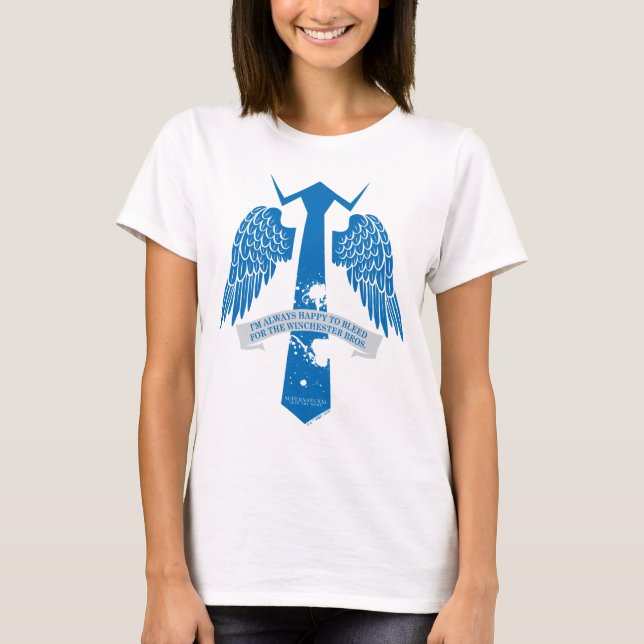Supernatural Castiel Krawatte Zitat Grafisch T-Shirt (Vorderseite)