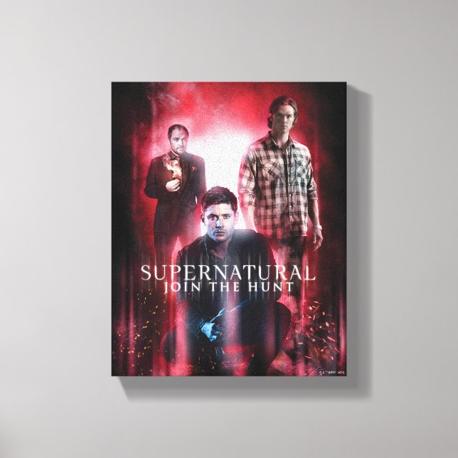 Supernatural Crowley, Dean und Sam Leinwanddruck (Vorderseite)