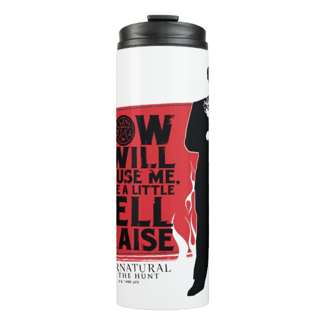Supernatural Crowley Quote Graphic Thermosbecher (Vorderseite)